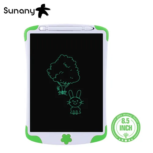 green 8.5 inch Sunany 1" 8,5" Портативный ЖК-цифровой писатель для рукописного ввода на планшете для рисования Планшет ультра-тонкая панель электронный почерк коврик - Цвет: green 8.5 inch