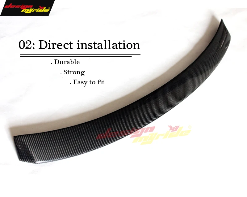 For Mercedes C-Class Sports W204 C204 S204 4-Doors Roof Top Spoiler Duckbill Wing Carbon Fiber AC-Style C180 C200 C250 2007-2014 |