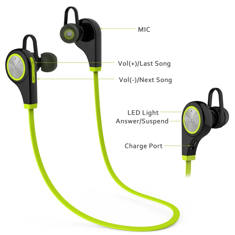 Ravi Original Motion Bluetooth Headset CSR4.1 Q9 Wireless In-Ear Stereo with Microphone iPhone7 and Android | Электроника