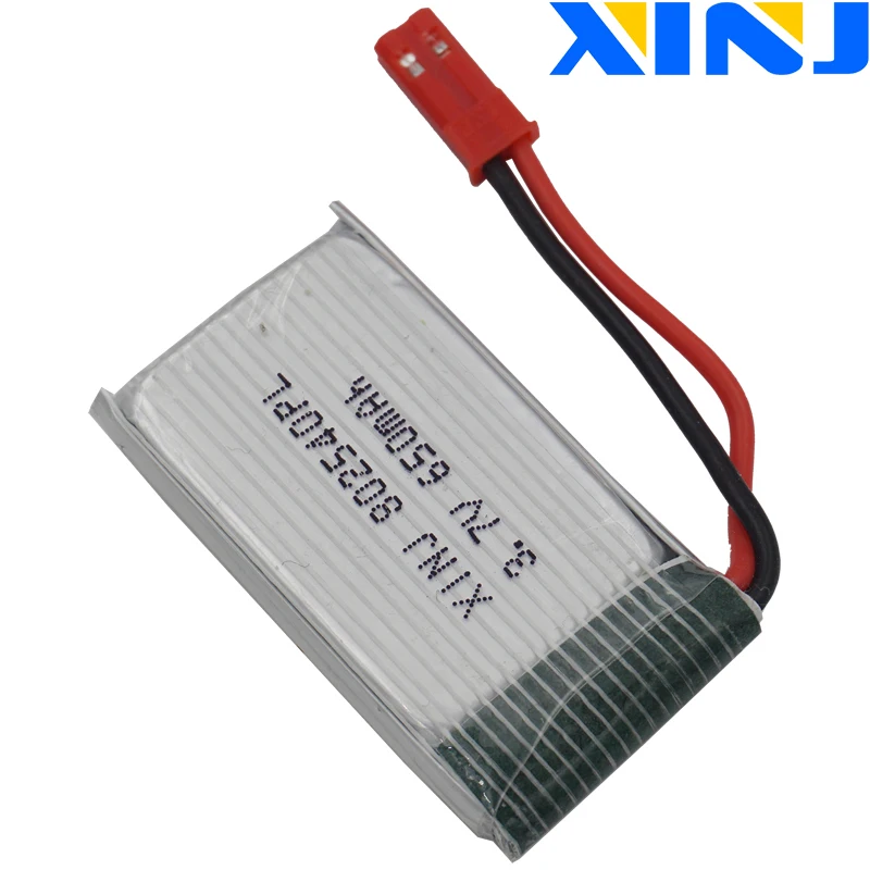 XINJ Зарядное устройство + 4 шт. 3 7 V 650 мА/ч 25C полимерный литий Батарея клетка Lipo для