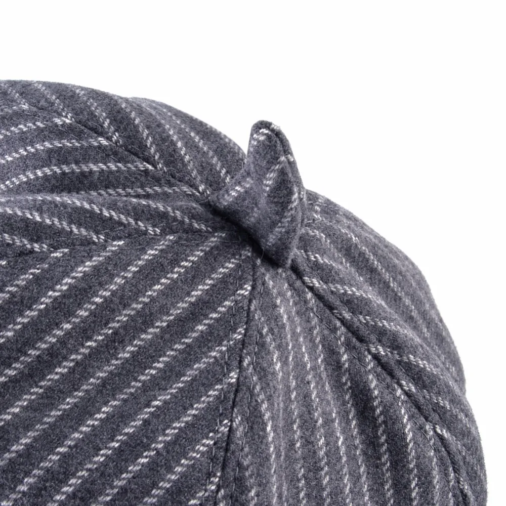 Детский восьмиугольный берет TQMSMY повседневный Регулируемый в полоску из 100%