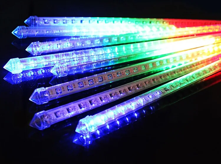 

80CM Led lamp plug 220v outdoor waterproof decoration lamp water lights colorful lights 10PCS