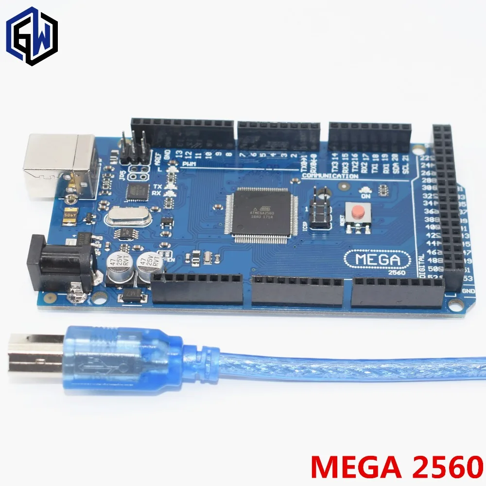 10 шт. Mega 2560 R3 Mega2560 REV3 плата для подключения к USB и кабелю совместима с