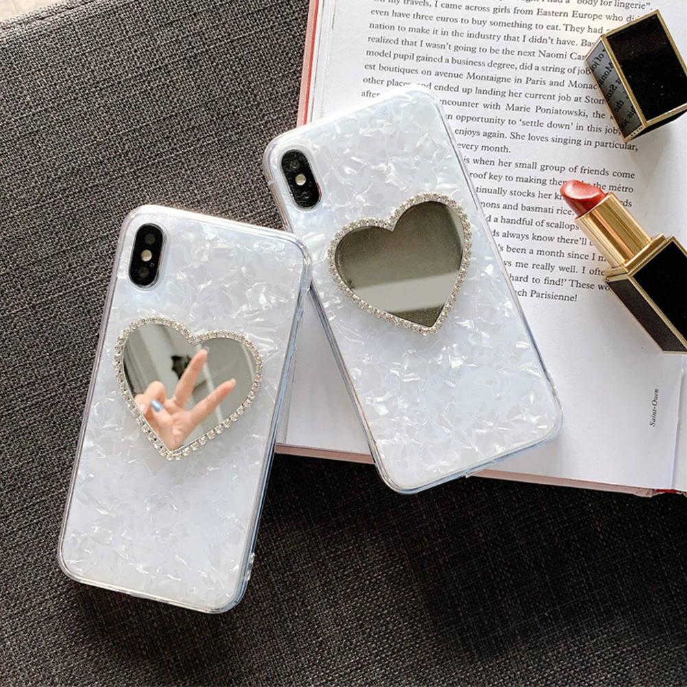 Чехол для iphone 6 S 7 8 plus X XR XS MAX модный алмазный Мраморный зеркальный чехол телефона |