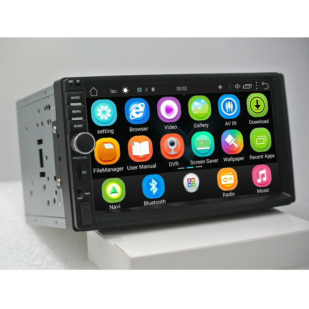 7 &quotАвто Радио bluetooth gps двойной din мультимедийный плеер android 6 0 Универсальный