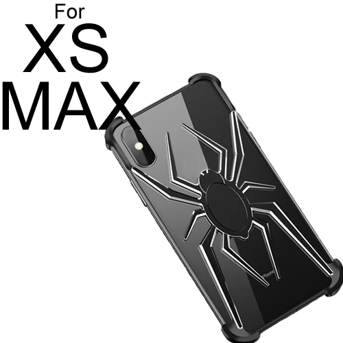 Металлический бампер рамка чехол для iPhone XS XR, сверхмощный Броня противоударный алюминиевый сплав защитный чехол с функциями поддержки - Цвет: For iphone XS MAX