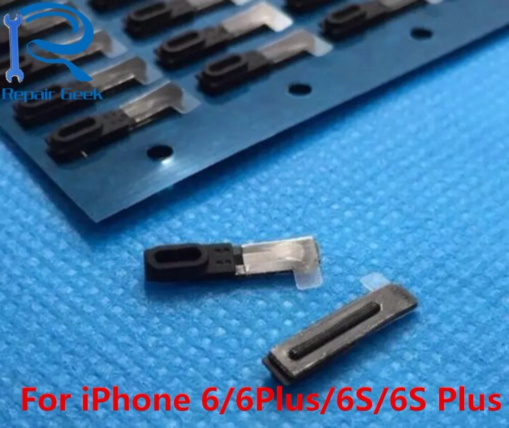 50 шт./лот для iPhone 6/ 6Plus/6S/6S Plus клейкие наушники наушников Противопыльный экран