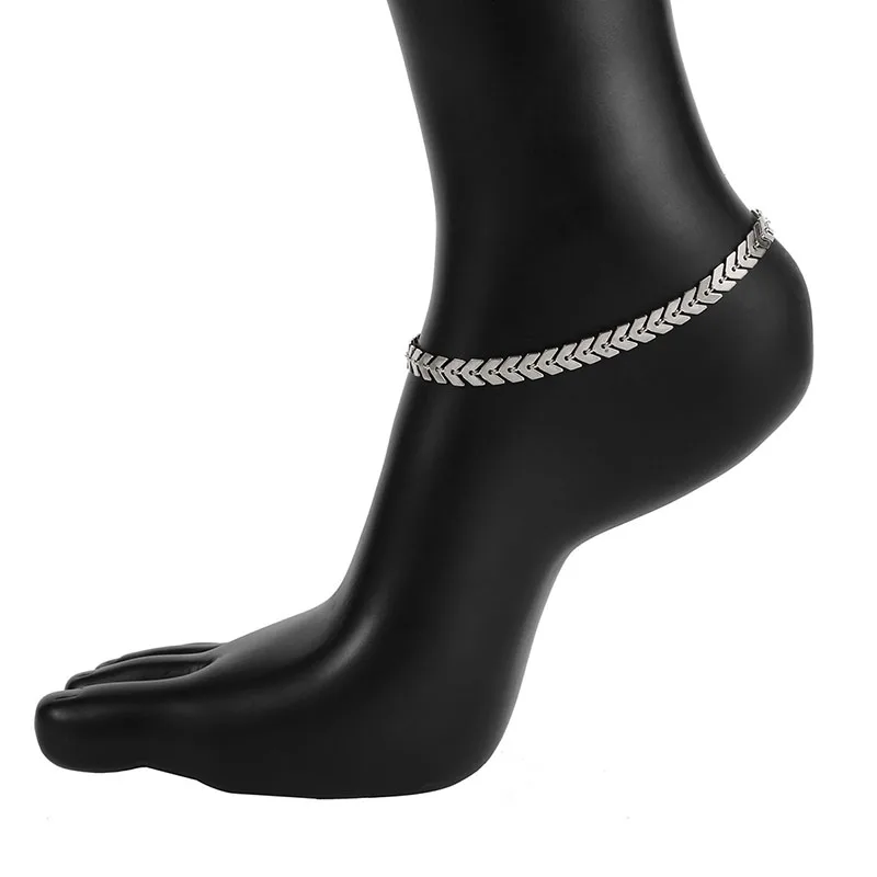 1 шт. Женская цепочка на щиколотке Металлические модные подарки украшения