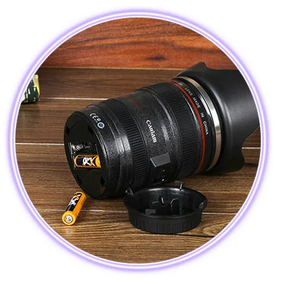 Креативная чашка для смешивания кофе электрическая с имитацией объектива