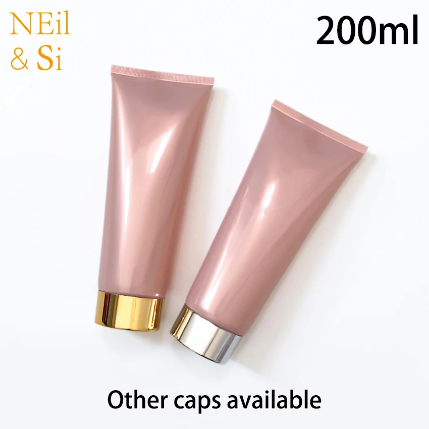 Жемчужная розовая пластиковая косметическая бутылка пульверизатор 200 мл