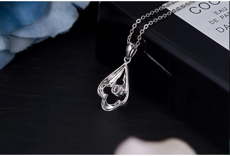 Ювелирные подвески с бриллиантами для женщин 0.04CT 18K Белое Золото 0.3CT бриллиантовое ожерелье с эффектом бриллиантов блестящая подвеска подарки хорошее ювелирное изделие