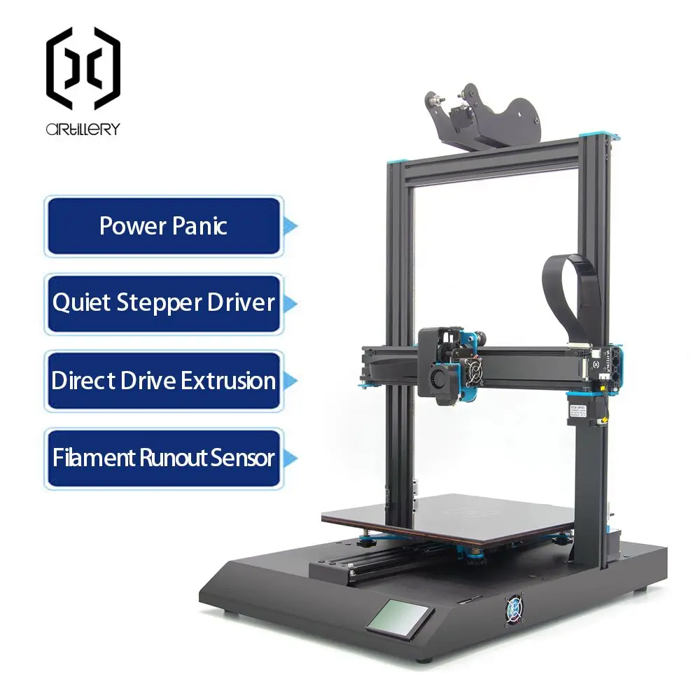 2019 artilery TFT Touch LCD 3d принтер набор Sidewinder X1 ультра тихий драйвер двойной оси Z с