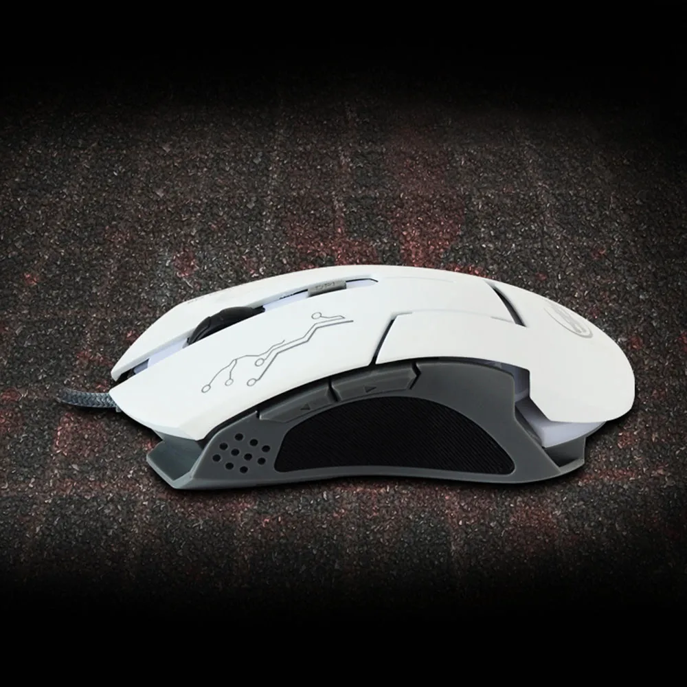 Оптическая игровая мышь 2400 точек/дюйм 6D кнопки LED Проводная для ПК ноутбука