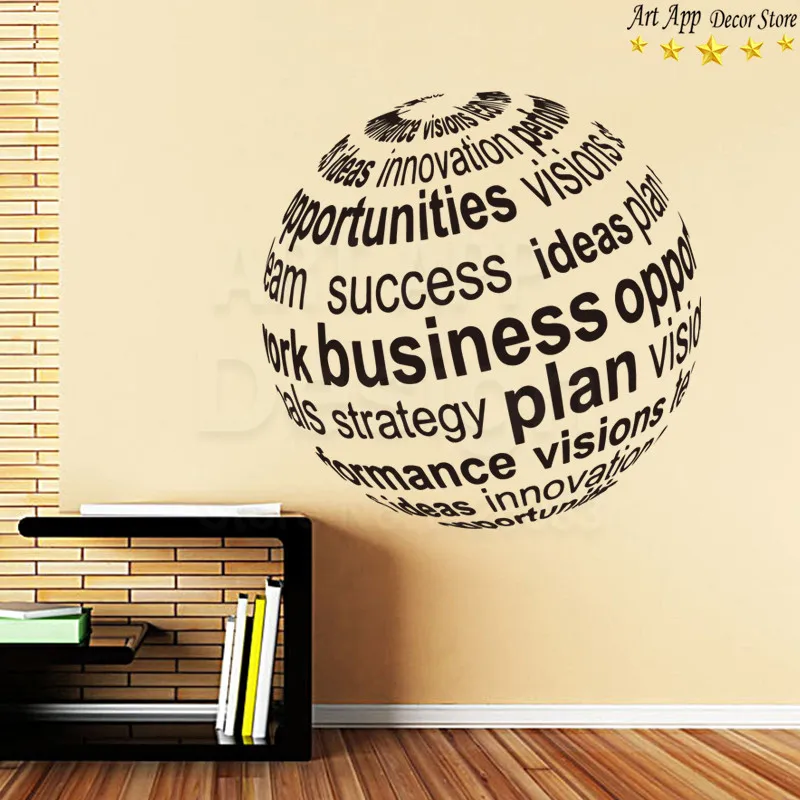 Хорошее качество новый дизайн глобальный план бизнеса Настенная Наклейка