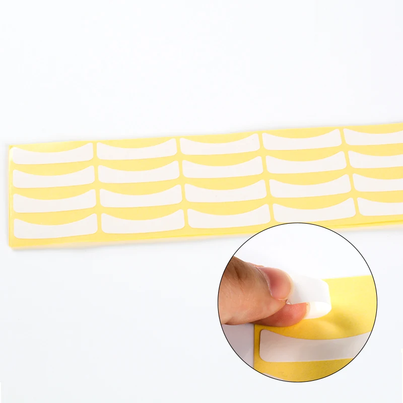 100 Pairs Eyelid Isolation Paper Eyelash Extension Pad For Adhesive Sticker Wrap DIY Beauty Makeup Tool | Красота и здоровье