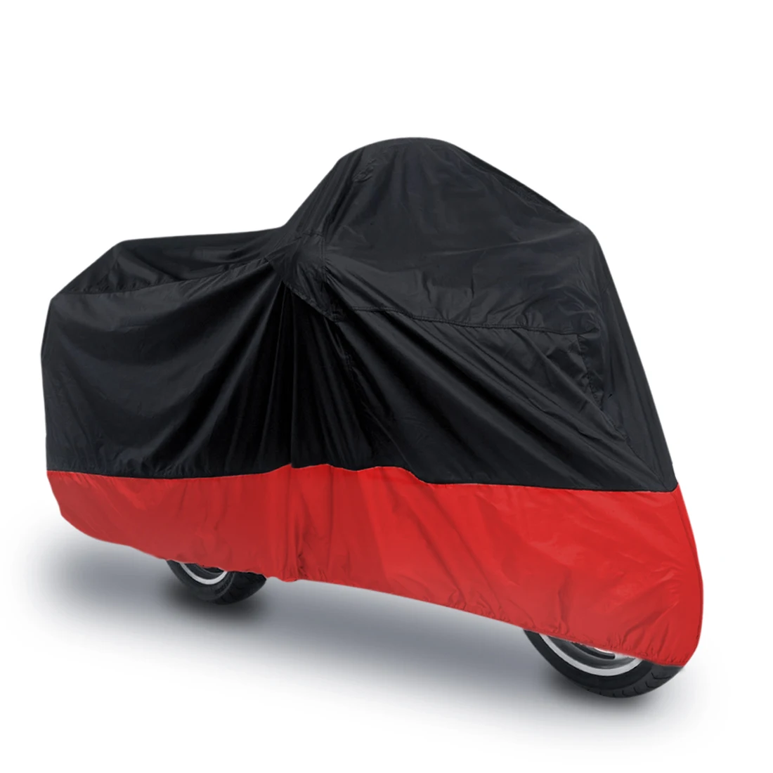 Black RED Uxcell, 180 T, мотоциклетный чехол для велосипеда, всесезонный, водонепроницаемый, пылезащитный, УФ, защитный, для улицы, для внутреннего, для мотоцикла, для скутера, для мотоцикла, дождевик - Цвет: Black RED