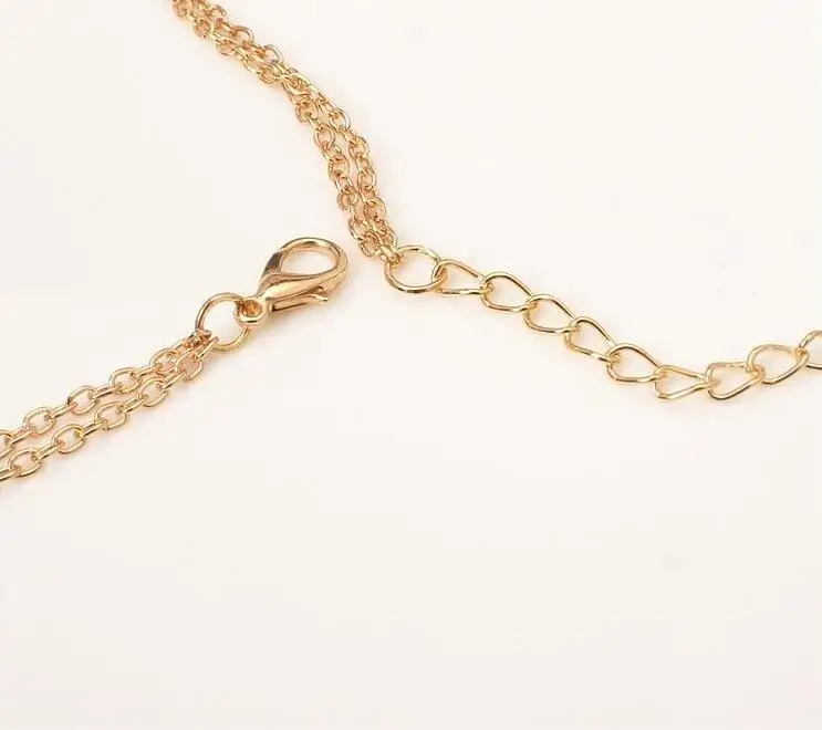 Европейская простая Буква U Flash сверло Двухслойное ожерелье стандартное