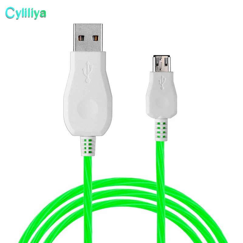 Кабель USB 500 со светодиодной подсветкой шт./лот | Мобильные телефоны и аксессуары