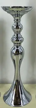 38cm Silver 8 шт.) серебристо-золотистые металлические застёжки свеча в виде русалки Держатели Стенд Русалка цветы ваза-подсвечник дорога свинец канделябры свадебный Декор - Цвет: 38cm Silver