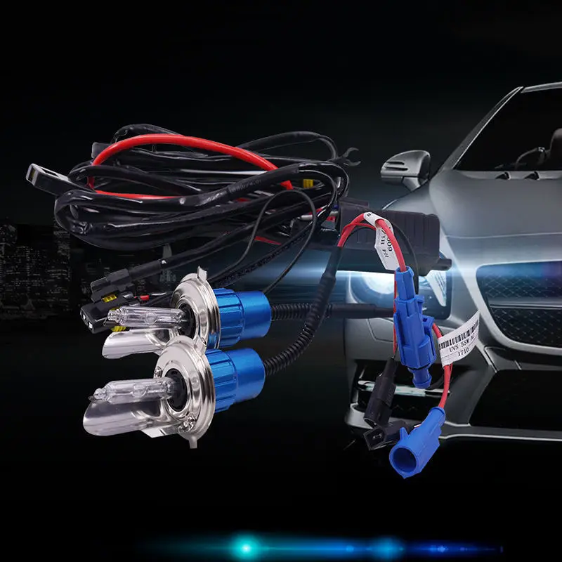 HID Xenon H4 Автомобильные фары 6000K 12V 55W лампочки для авто комплект лампы ксеноновые