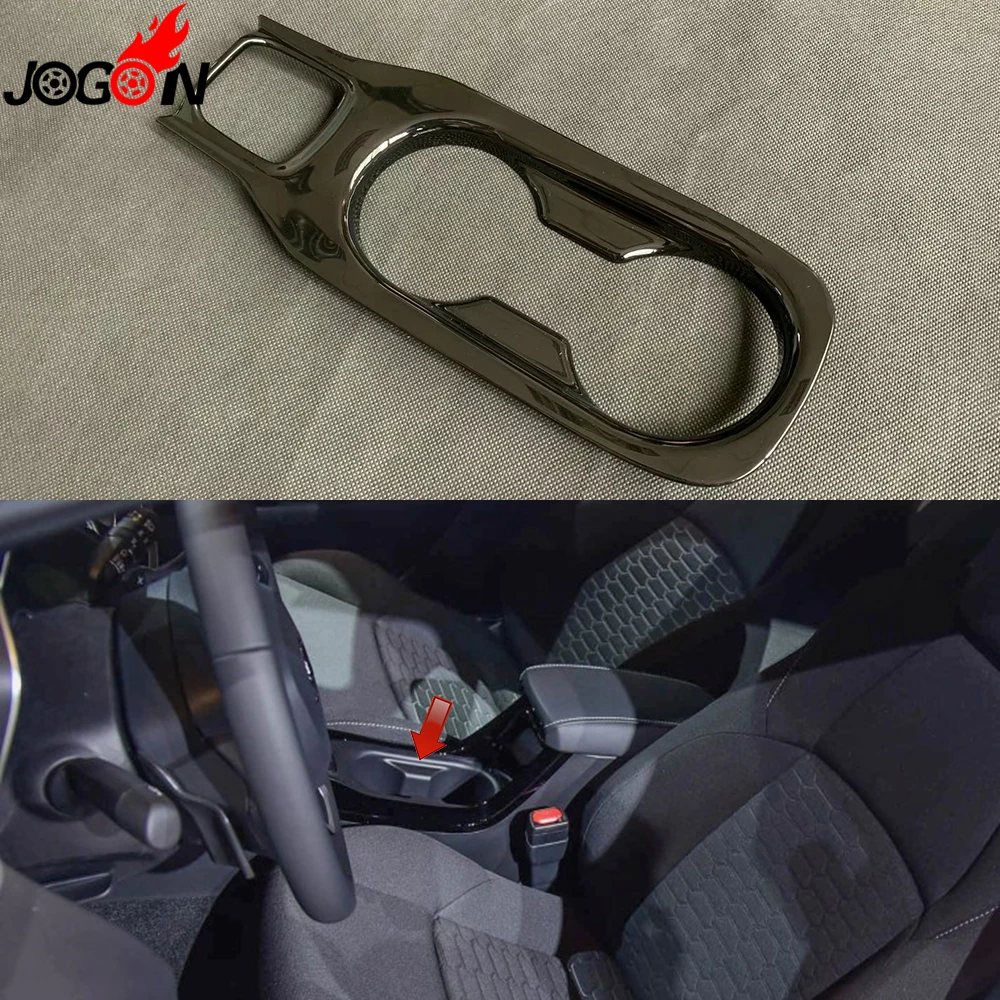 Glossy Black For Toyota Corolla Sport Hatchback E210 2019 Car Styling Interior Front Water Cup Holder Cover Trim Accessories | Автомобили