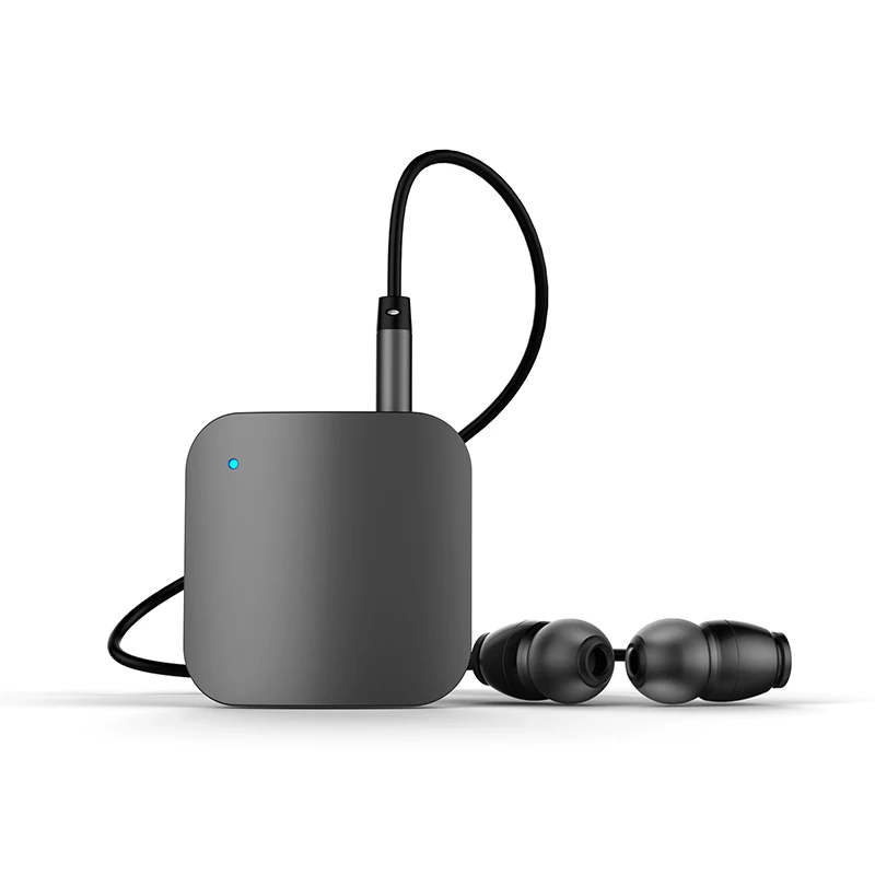 L8 Универсальный спортивный Bluetooth 4,0 телефон беспроводной HiFi воротник клип Bluetooth гарнитура - Цвет: Черный