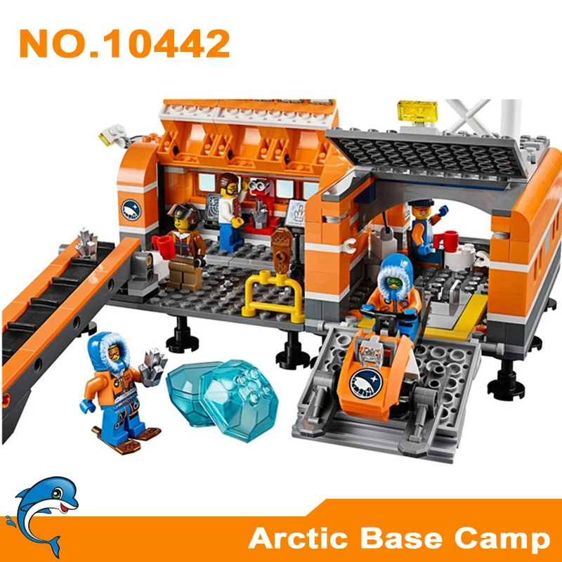 Lepinblocks 783 шт. Bela 10442 City Arctic Snow Base Camp полицейская модель строительные блоки