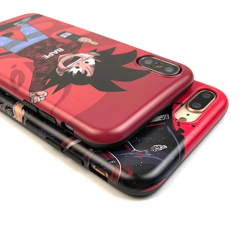 Матовый мультяшный чехол для телефона для iPhone XS чехол для MAX XR Dragon Ball Master Roshi Goku мягкий чехол для iPhone XS XR 7 8 6S Plus