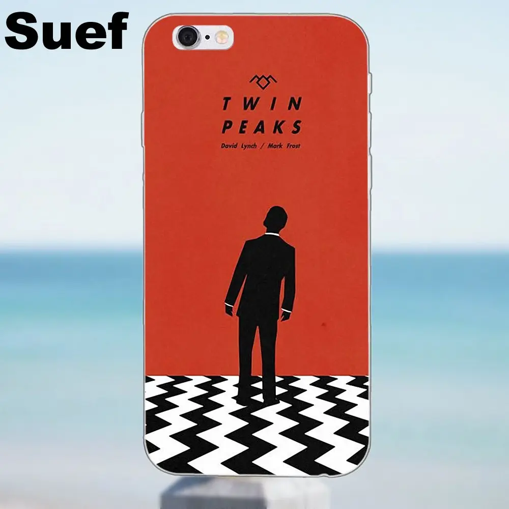 Черный домик мечты Твин Пикс для iPhone 4 4S 5 5S 5C SE 6 6S 7 8 Plus X Galaxy J1 J3 J5 J7 A3 A5 2016 2017 TPU