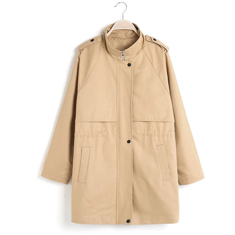

Plus Size M-5XL Spring Womens Hooded Windbreakers 2021 Autumn Fashion Long Trench Coat Female Casual Loose Coats Womens Overcoat