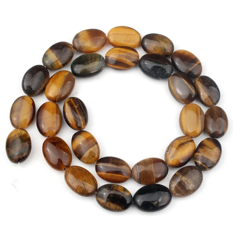 Yellow tiger eye 10x14 мм овальной формы тигровый глаз агат зеленый авантюрин галька натуральный камень бусины для самостоятельного изготовления ювелирных изделий браслет ожерелье 7,5 дюймов - Цвет: Yellow tiger eye