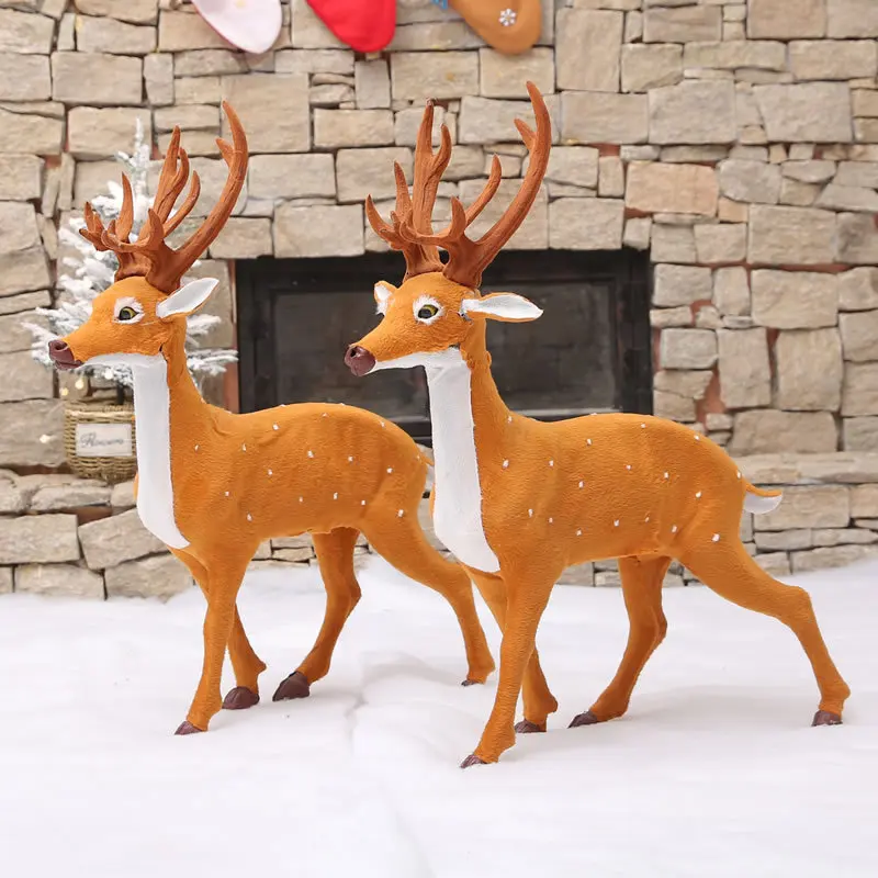 2 piece deer Реквизит для фотосъемки новорожденных детей на Рождество; аксессуары для фотосъемки младенцев; аксессуары для фотосессии для маленьких мальчиков и девочек; реквизит для рождественской фотосессии с оленями - Цвет: 2 piece deer
