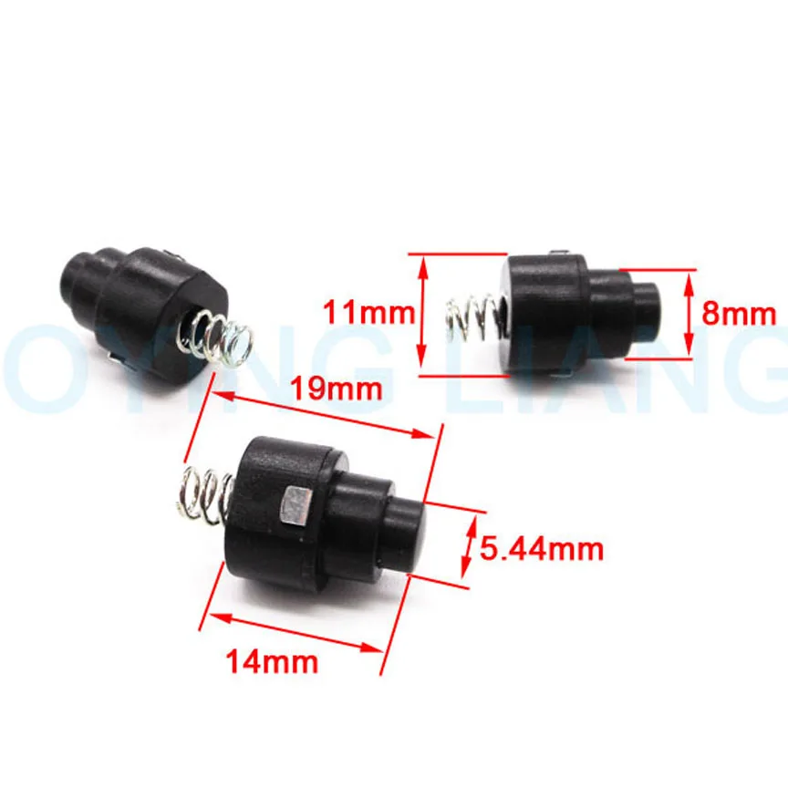 JOYING LIANG LED Flashlight Round Small Switch Electric Torch Tail Spring Button 11MM SDT1114 3PCS/LOT | Обустройство дома