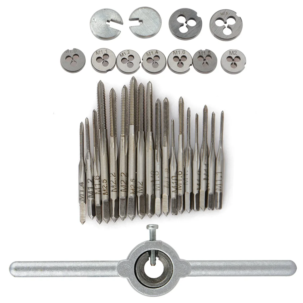 31 шт. Прямая поставка Мини HSS Метрическая резьба затычки краны плашки гаечный