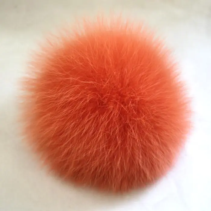Реальная лисицы pom pom мяч меха для женщин зимы меховые шапки и детей аксессуары для женщин меховые шапочки шляпу образный - Цвет: orange