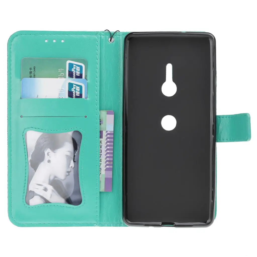 Embossed Wallet Case For Sony XZ3 Leather Flip Cover for Mobile Phone Shell | Мобильные телефоны и аксессуары