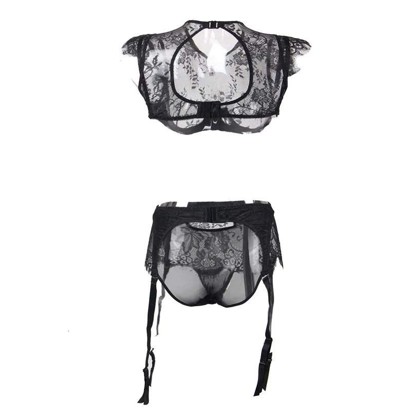 Comeondear RA80312 размера плюс Lenceria Эротика Mujer Sexi прозрачное сексуальное женское белье комплект Цветочный экзотический лифчик Sous Vetement Femme