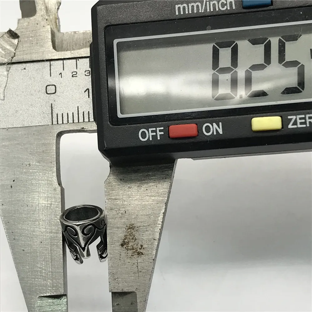 6 мм 316l нержавеющая сталь маска воина разделитель бусины DIY Подвеска-Шарм с