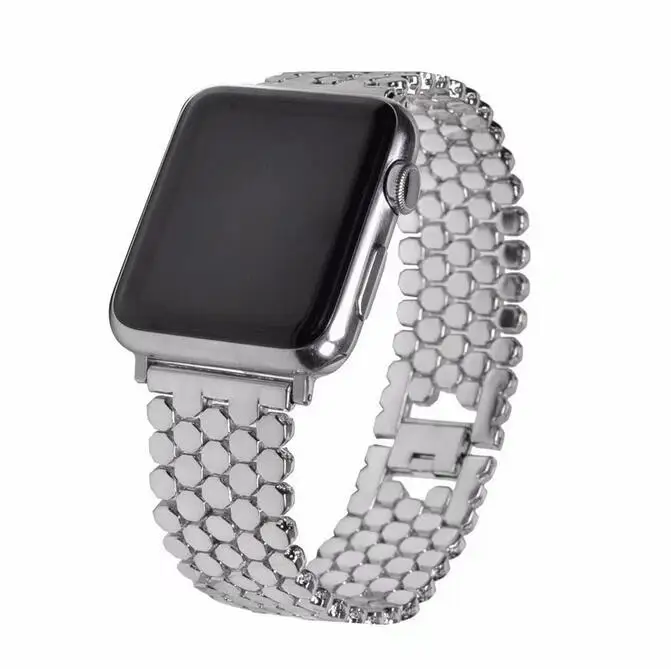 Модный наручный ремешок для apple watch, ремешок 42 мм, 38 мм, 40 мм 44 мм браслет для наручных часов из нержавеющей стали для наручных часов iwatch серии 4 3/2/1series 5