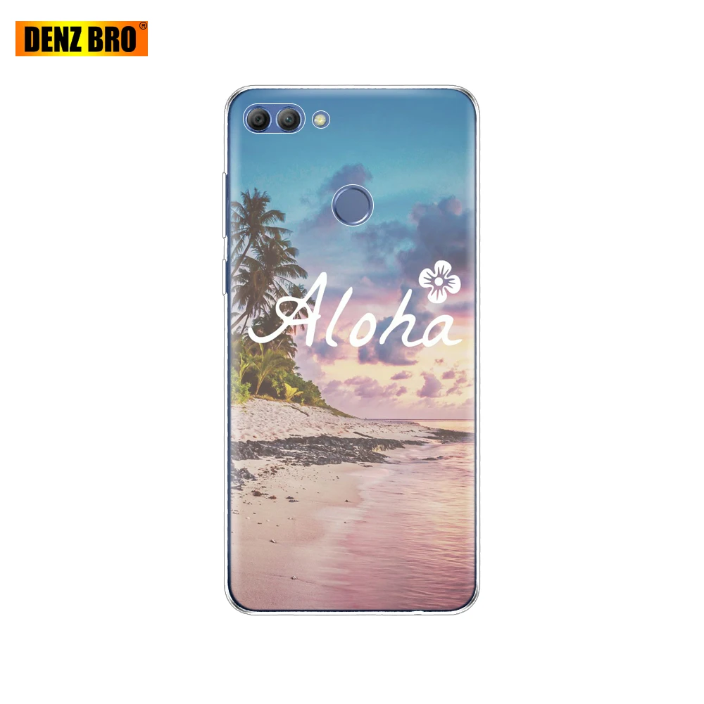 61870 Чехол для huawei P smart Enjoy 7 S, Мягкий ТПУ силиконовый чехол на заднюю панель, чехол для телефона 360, полный защитный прозрачный чехол с рисунком, бампер - Цвет: 61870