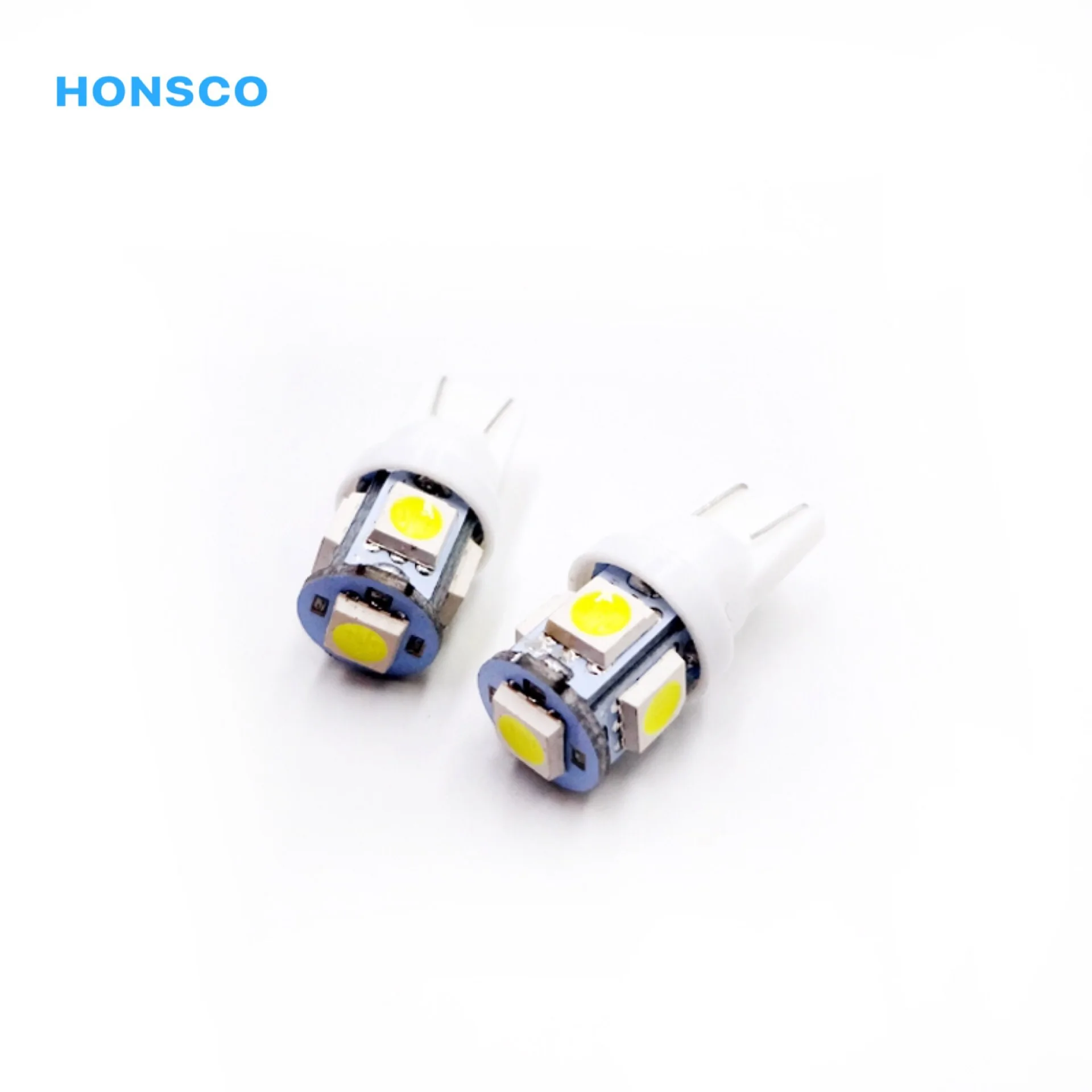 White 10 шт. T10 габаритный светодиодный светильник Авто Клин W5W 5-SMD 5050 для автомобильной лампы T 10 192 168 194 12V парковочные огни Поворотная сигнальная лампа - Испускаемый цвет: White