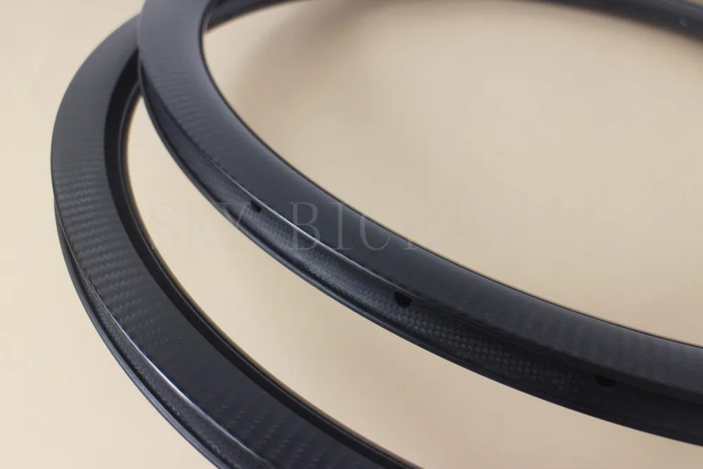 Road Disc Clincher carbon rims 24/28h 38mm deep 25mm wide 3K Twill glossy surface light CX llantas de bicicleta carbono | Спорт и