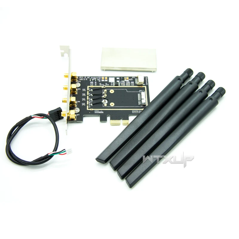 BCM94331 BCM94360CD BCM943602CDP WLAN карта для настольного ПК PCI-E pcie pci express 1X 16X конвертер адаптер для Apple wifi карты