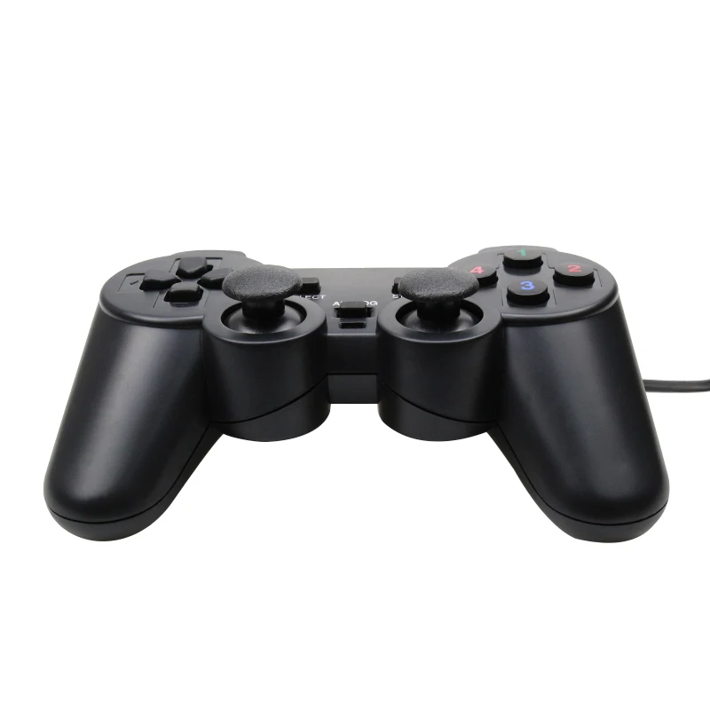 USB проводной контроллер ПК вибрации джойстик для ПК компьютер Ноутбук PC Win/7/8/10/Vista/черный геймпад