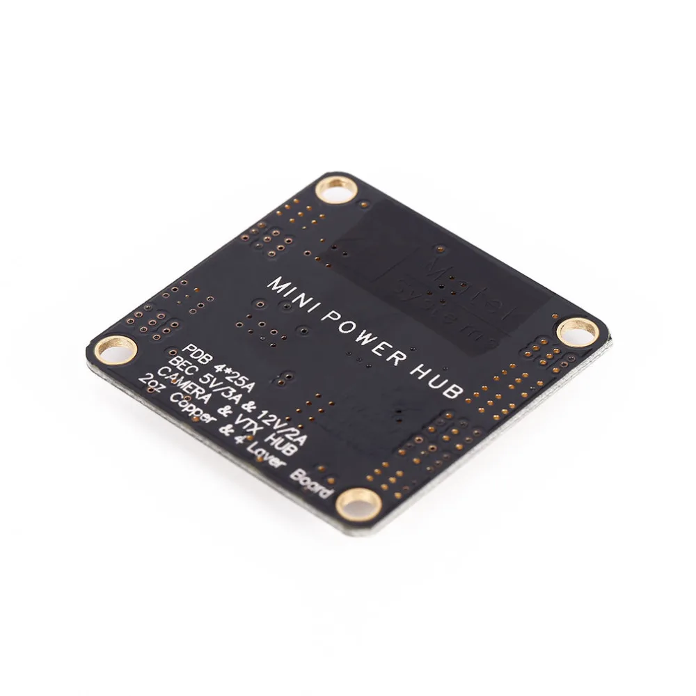 Мини блок питания распределительная плата PDB с BEC 5V & 12V для FPV QAV250 ZMR250 Мультикоптер