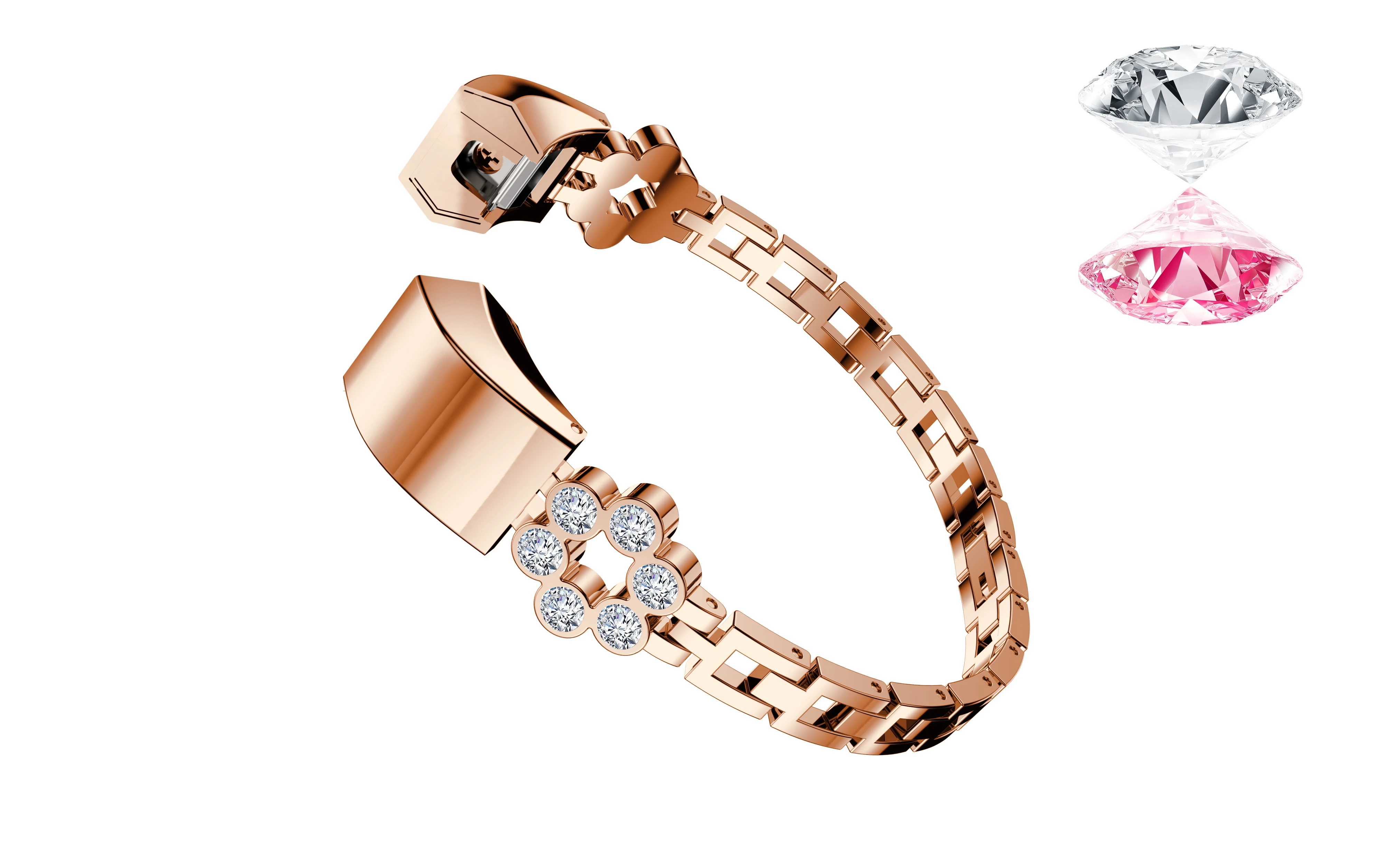 Copper gold Joyozy Watchwand Для Fitbit Alta/Alta HR, высокое качество, нержавеющая сталь, маленькие часы, шикарный ремешок на запястье, браслет, сменный ремешок - Цвет ремешка: Copper gold