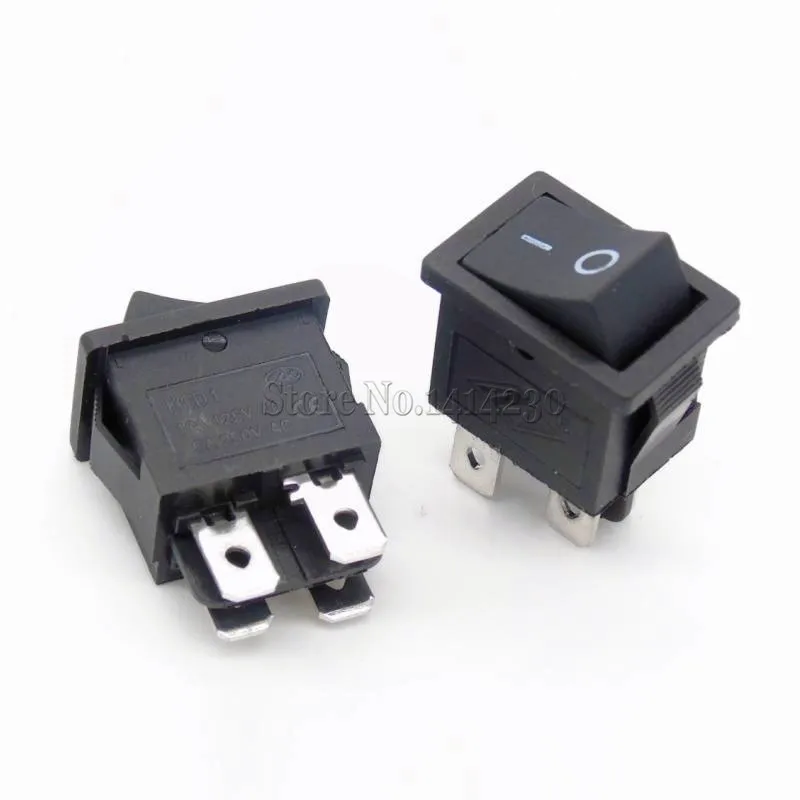 

10 шт. переключатель корабля, черный, 15*21 мм, 4-контактный кулисный переключатель ВКЛ-ВЫКЛ, 6 А/250 В, 10 А/125 В, переключатель питания для ЖК-телевизора, 4 точки контакта