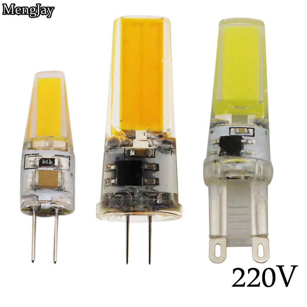 1 шт. LED 220 В 6 Вт 9 COB SMD светодиодное Освещение g4 G9 Лампа AC замена галогенная лампа