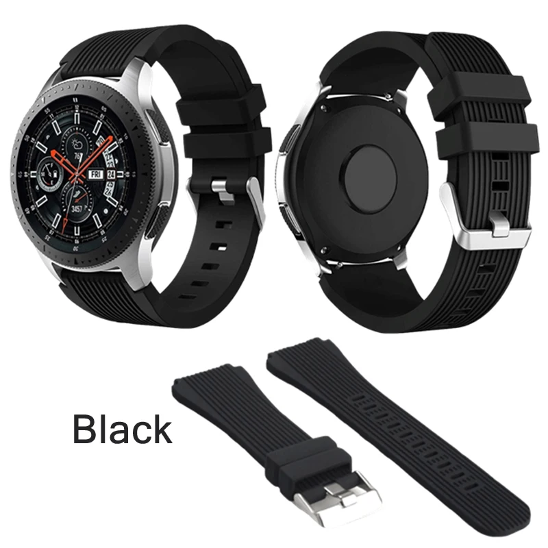 Ремешок на запястье для Samsung Galaxy Watch 46 мм спортивные часы с силиконовым ремешком