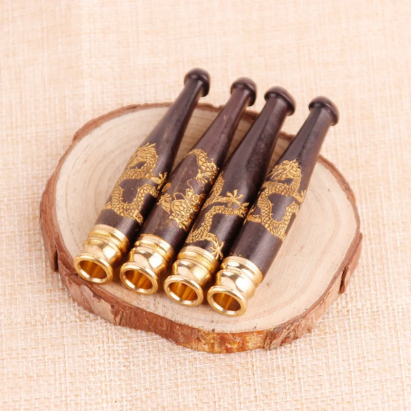 Маленький 70 мм эбеновый вытяжной стержень держатель фильтра для сигарет